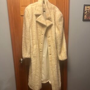 Men's Cream Teddy Jacket